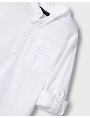 Polo Manga Larga Cuello Mao De Mayoral