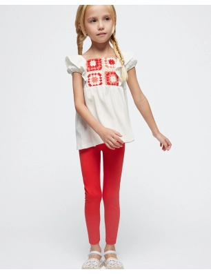 Conj. Leggings Crochet De Mayoral