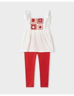 Conj. Leggings Crochet De Mayoral