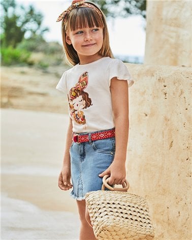 Falda Cinturon Fantasia De Mayoral