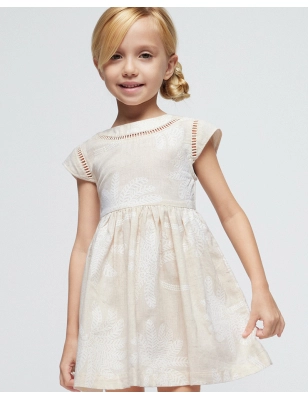 Vestido Palmeras Puff De Mayoral