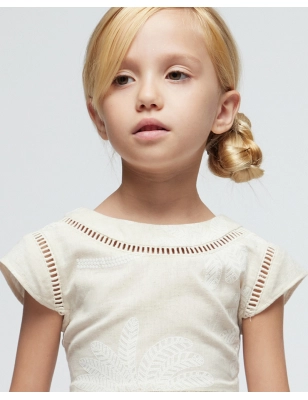 Vestido Palmeras Puff De Mayoral