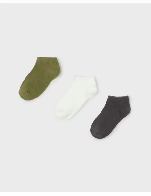 Set 3 Calcetines Cortos Lisos De Mayoral