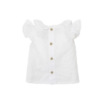 Camiseta de Manga Corta con Volantes Flora De Babidu