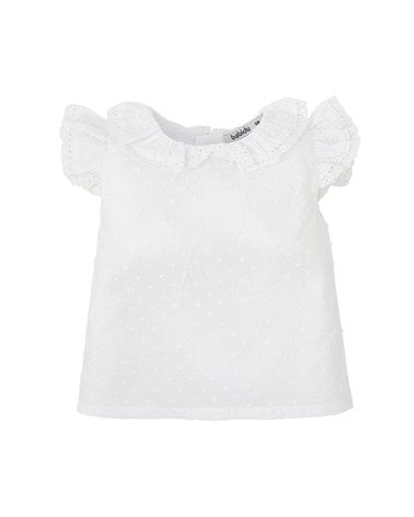 Camiseta de Manga Corta con Volantes Flora De Babidu