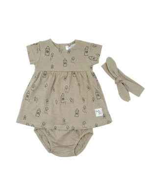 Vestido+Braga+Cinta De Babybol