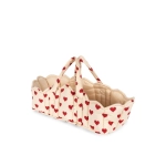 Capazo para Muñecas Corazones Konges Slojd