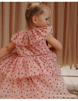 Vestido Tul Corazones de Konges Slojd