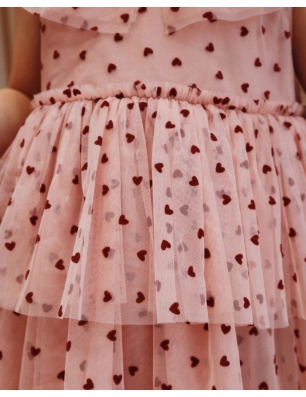 Vestido Tul Corazones de Konges Slojd
