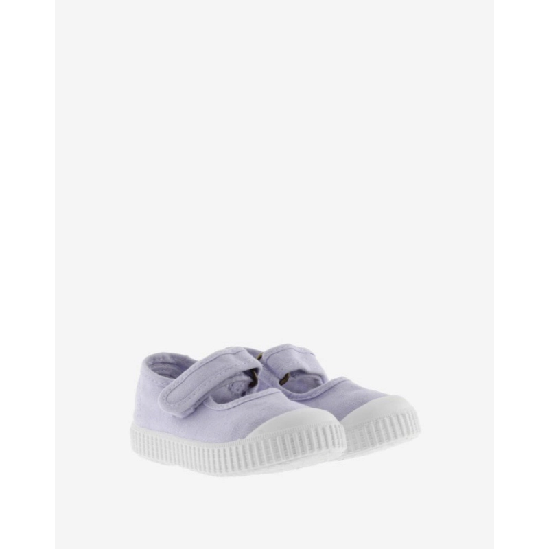 Merceditas Velcro Lona Mitad de Victoria
