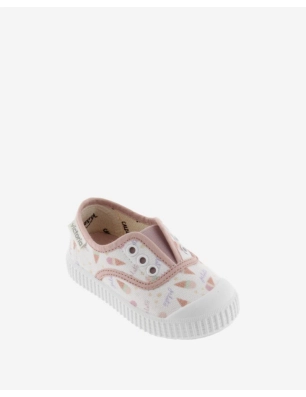 Zapatillas Elásticas Lona Helados Victoria