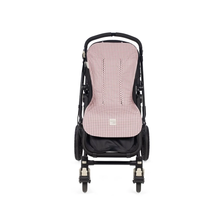 Colchoneta para silla I Love Vichy de Walking Mum Rosa