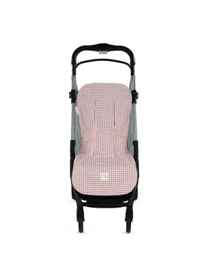 Colchoneta para silla I Love Vichy de Walking Mum Rosa
