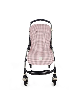 Colchoneta para silla I Love Vichy de Walking Mum Rosa