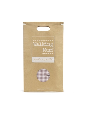 Colchoneta para silla I Love Vichy de Walking Mum Rosa