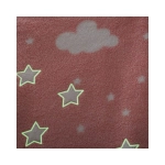 Manta Infantil de Estrellas Brillantes de Atmosphera Rosa