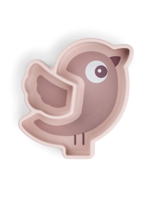 Plato Silicona con Ventosa Birdee Done by Deer Rosa