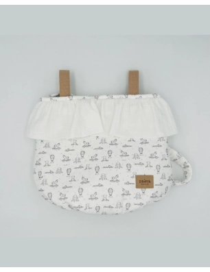 Bolsa Sweet Circus Giraffa Bianca e Blu