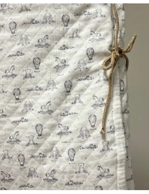 Saco Cuco con Capucha Circus de Giraffa Bianca e Blu