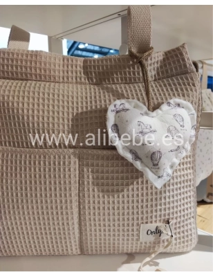 Colgante Corazón Circus Giraffa Bianca e Blu