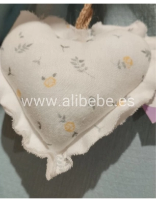 Colgante Corazón Matteo Flores Giraffa Bianca e Blu
