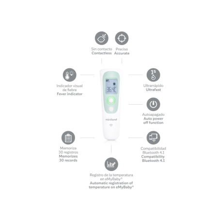 Termómetro Bluetooth Thermo Advanced de Miniland