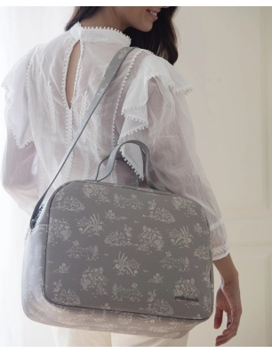 Bolsa Canastilla Toile De Jouy Pasito a Pasito Forest