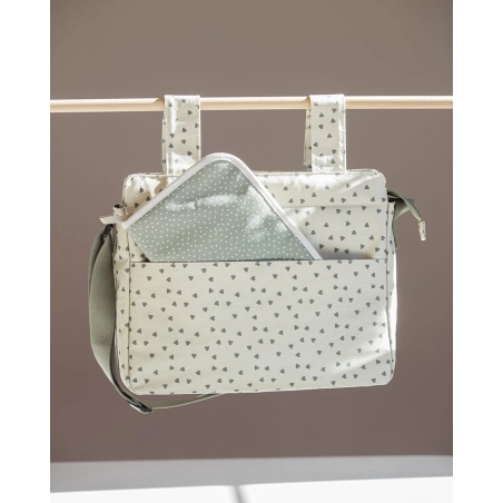 Bolsa Panera Corazones Poppy Walking Mum Musgo