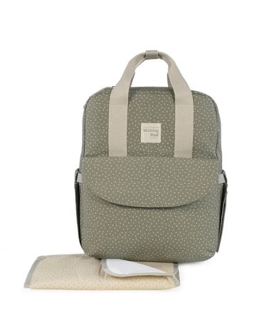 Mochila Maternal Topito Poppy Walking Mum Musgo