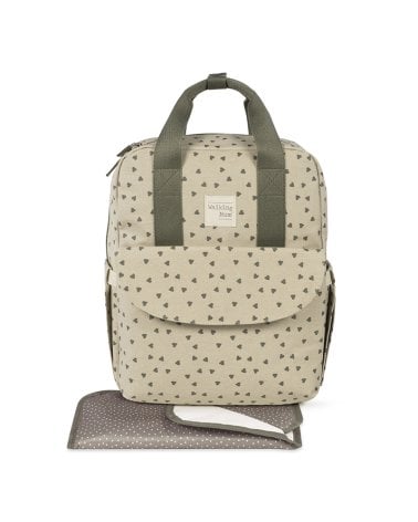 Mochila Maternal Corazones Poppy Walking Mum Musgo