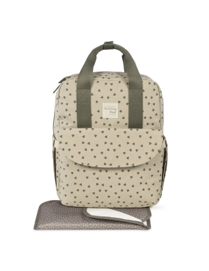 Mochila Maternal Corazones Poppy Walking Mum Musgo