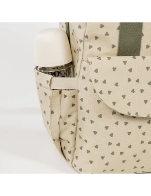 Mochila Maternal Corazones Poppy Walking Mum Musgo