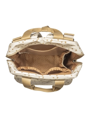 Mochila Maternal Corazones Poppy Walking Mum Canela