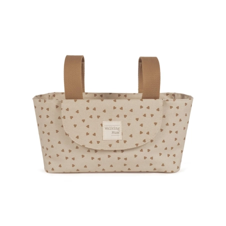 Bolso Organizador Corazones Poppy Walking Mum Canela