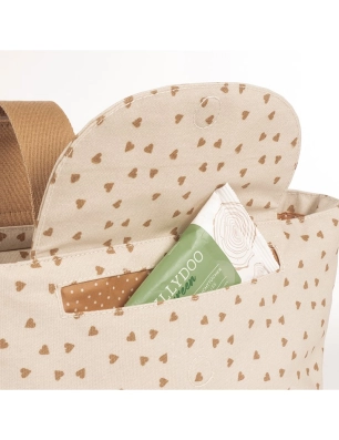 Bolso Organizador Corazones Poppy Walking Mum Canela