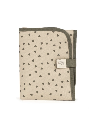 Cambiador Plegable Corazones Poppy Walking Mum Musgo