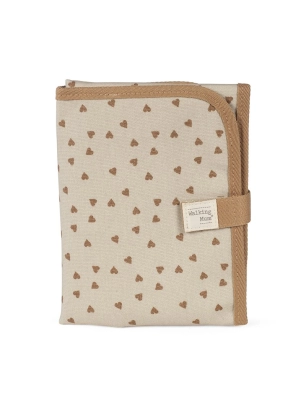 Cambiador Plegable Corazones Poppy Walking Mum Canela