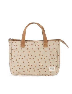 Neceser Higiene Corazones Poppy Walking Mum Canela