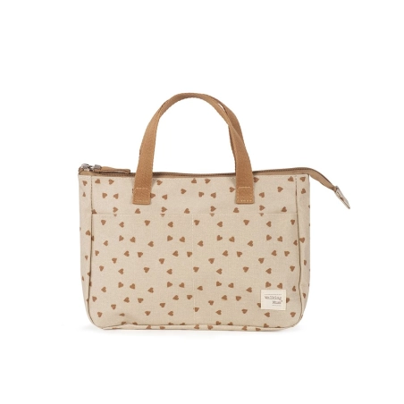 Neceser Higiene Corazones Poppy Walking Mum Canela