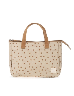Neceser Higiene Corazones Poppy Walking Mum Canela
