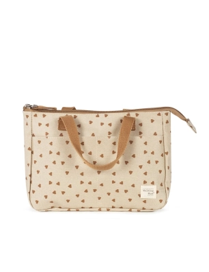 Neceser Higiene Corazones Poppy Walking Mum Canela