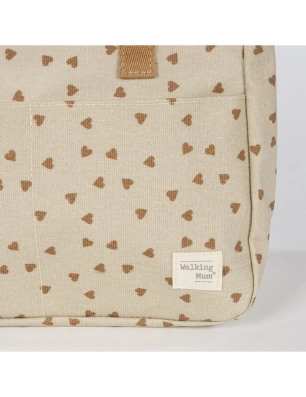 Neceser Higiene Corazones Poppy Walking Mum Canela