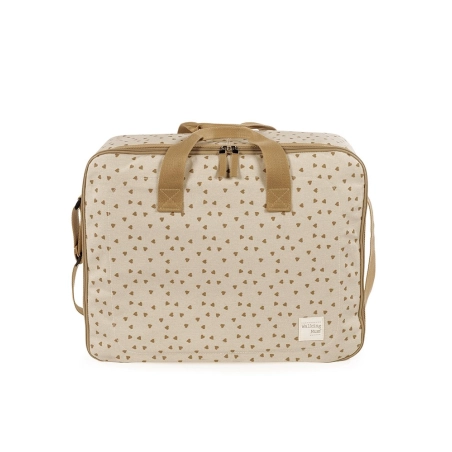 Maleta Maternal Corazones Poppy Walking Mum Canela