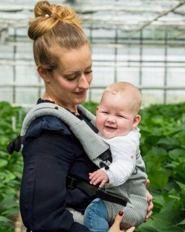 Mochila Porteo Neko Smart Baby Grey Diamond