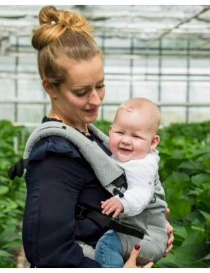 Mochila Porteo Neko Smart Baby Grey Diamond