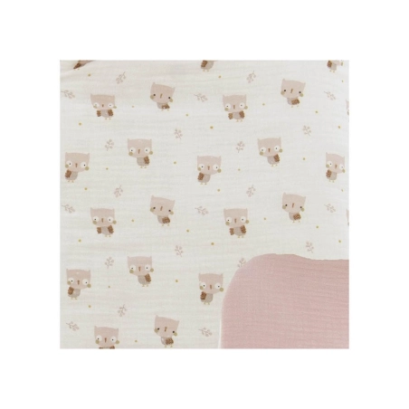 Muselina Hedwig de Rosy Fuentes Rosa Empolvado