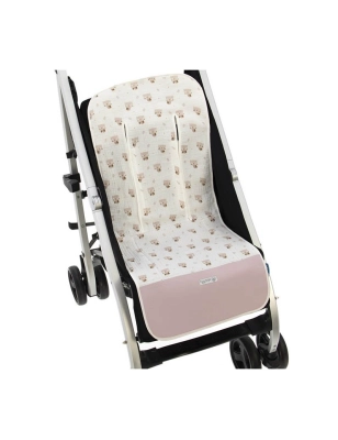 Colchoneta Recta de Silla Hedwig de Rosy Fuentes Rosa Empolvado