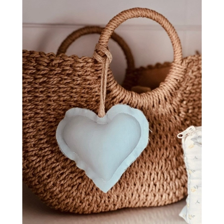 Colgante Corazón Muffi Giraffa Bianca e Blu