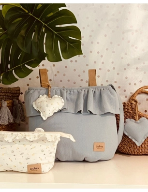 Bolsa Sweet Muffi Turquesa Giraffa Bianca e Blu
