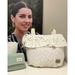 Bolsa Sweet Matteo Flores Giraffa Bianca e Blu